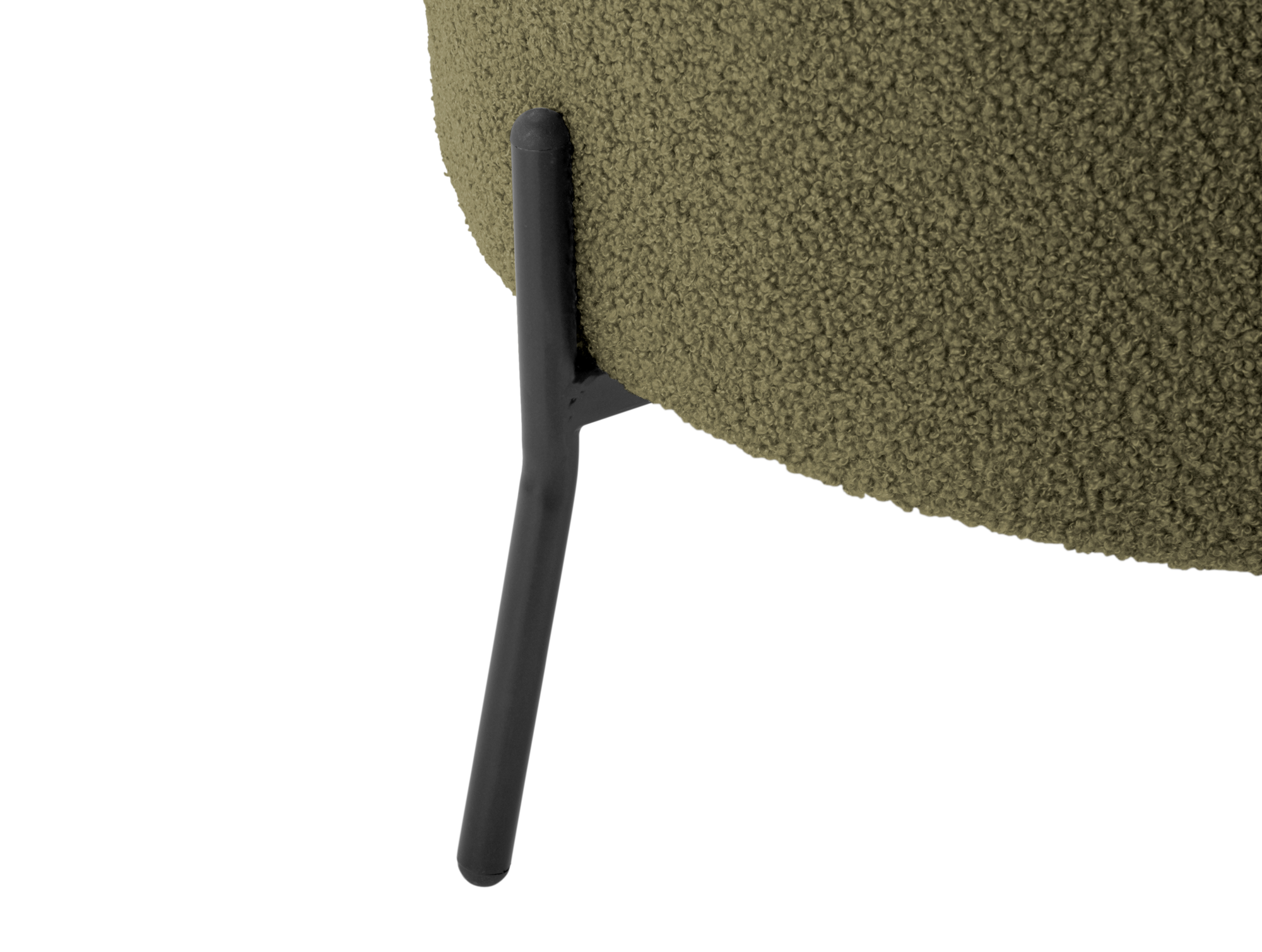 Chair Noble teddy curl moss green