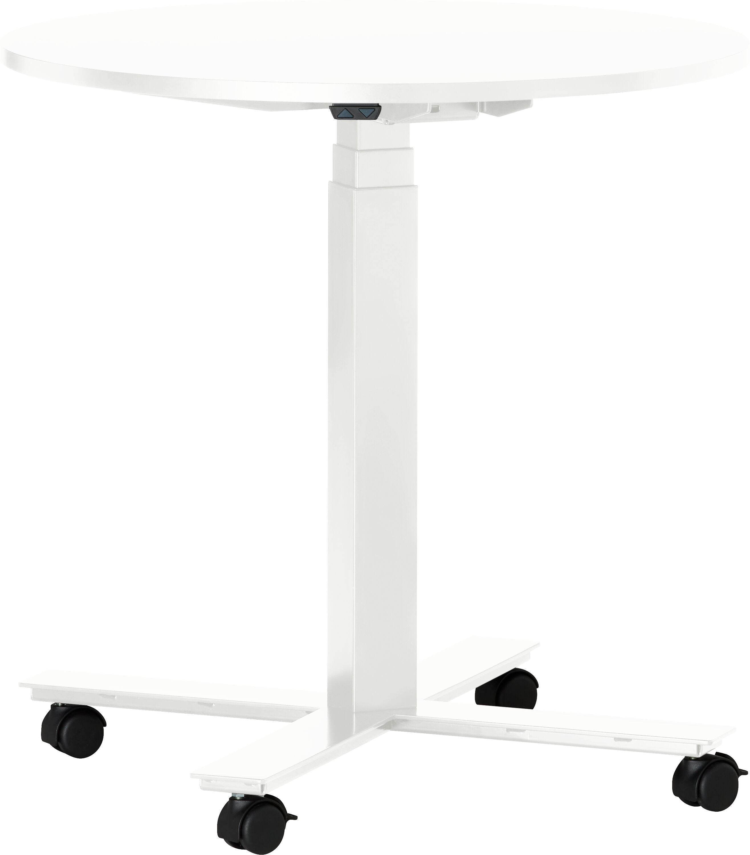 FLEXCUBE Besprechungstisch höhenverstellbar - Weiss / H: 66.5 cm