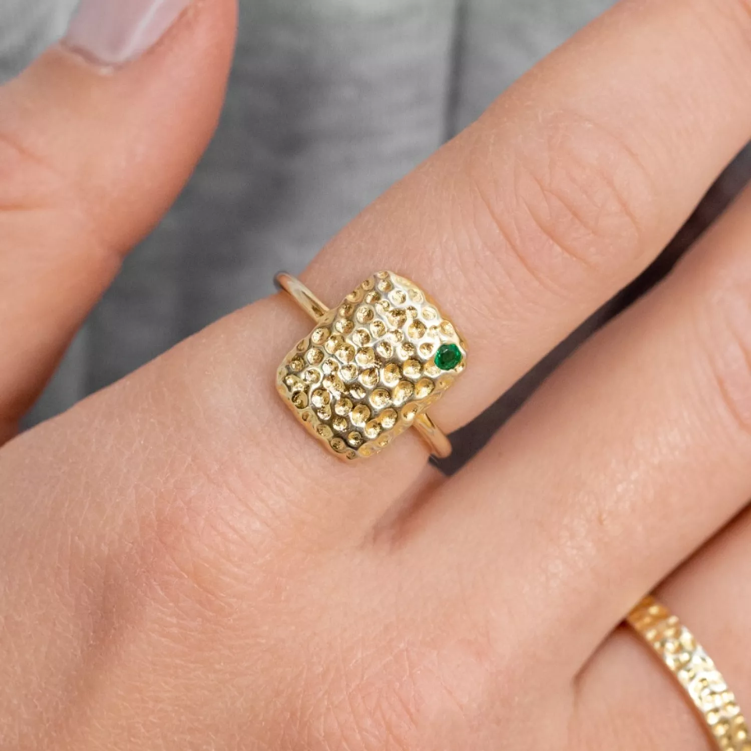 Schultz Jasmin Ring 18 kt. Forgyldt Sølv DU-719034