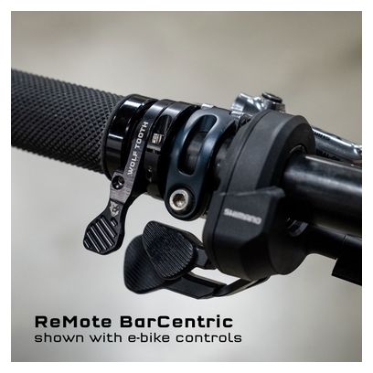 Commande de Tige de Selle Wolf Tooth ReMote BarCentric (Sans Câble/Sans Gaine) Noir