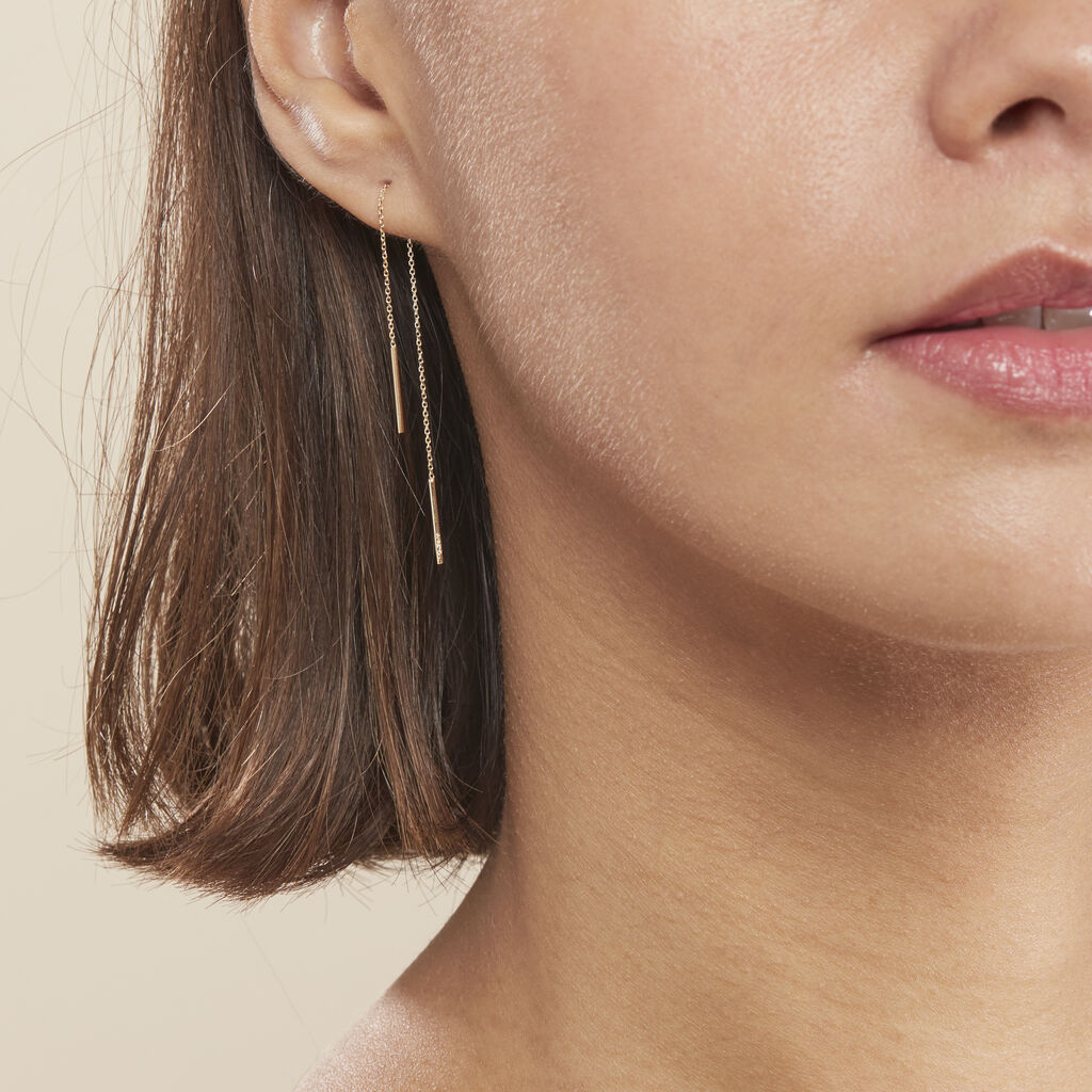 Boucles D'oreilles Pendantes Chloee Or Jaune