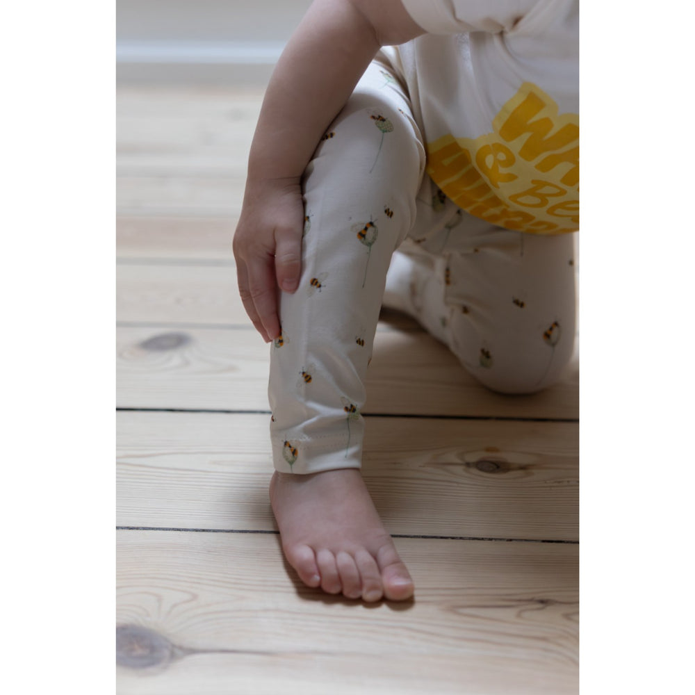 Køb Petit Piao Eggnog Bee Aop Ppjubii Leggings