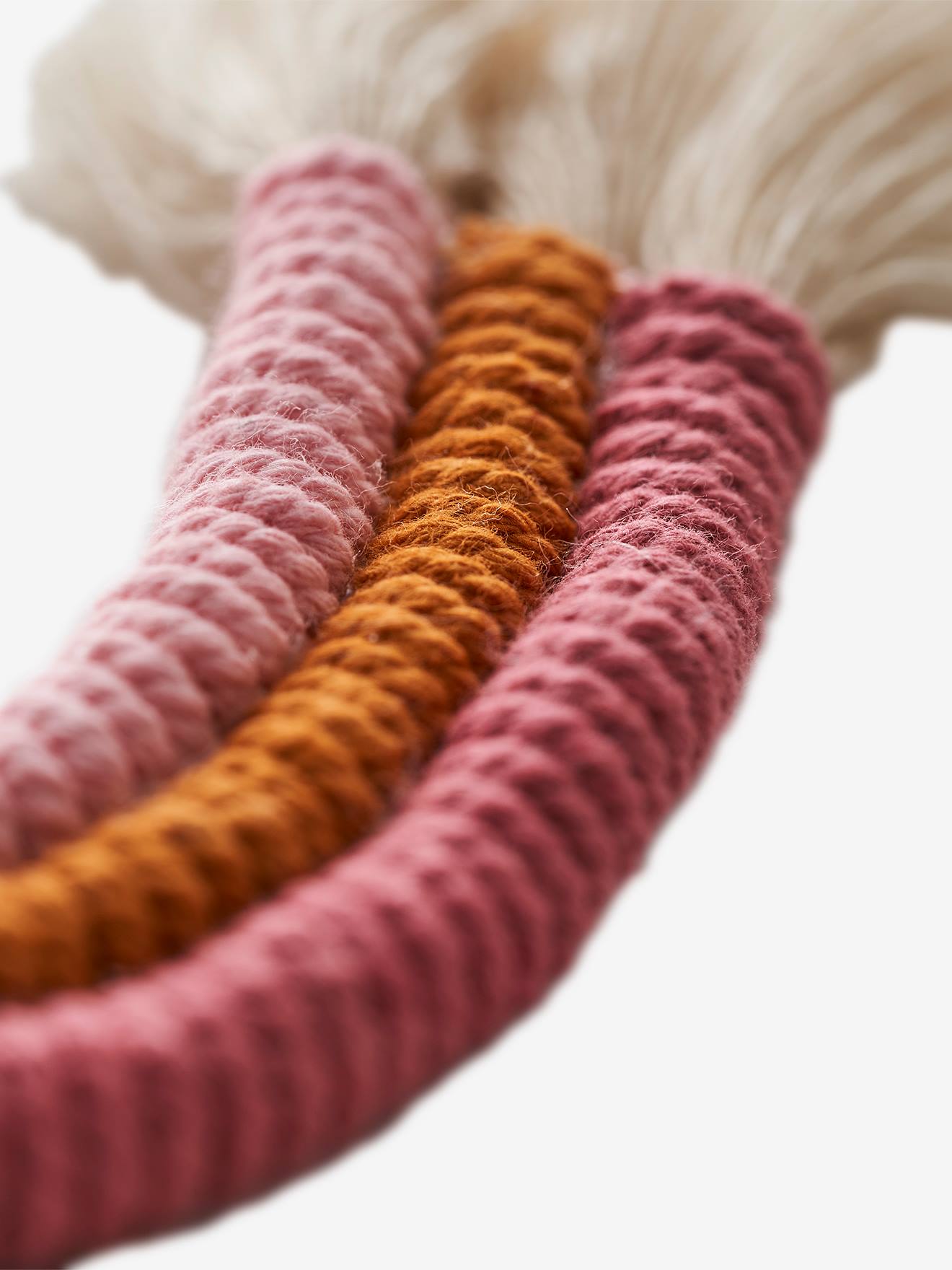 Guirlanda de pompons e arco-íris bicolor amarelo médio/multicolorido
