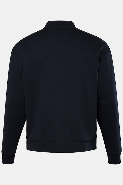 STHUGE Sweatjacke, V-Ausschnitt, Brust-Stickerei, bis 8 XL