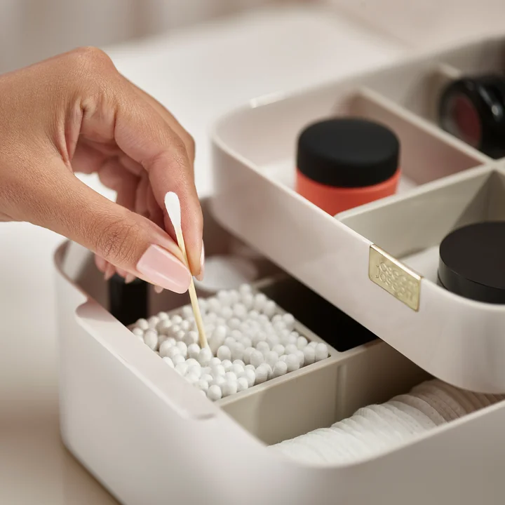 Joseph Joseph - Make Me up Set, Compact Spiegel und Cosmetic Organiser-Set, shell