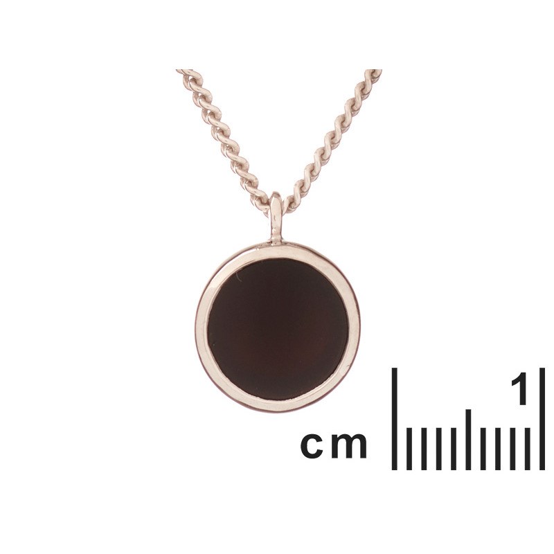 COLLIER 42+3CM ONY NOIR ARGENT