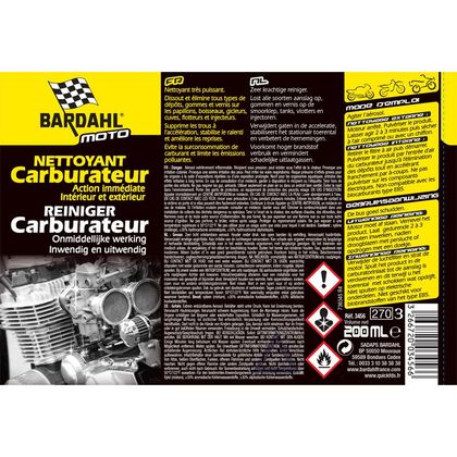 Nettoyant carburateur Bardahl 200ML Universel
