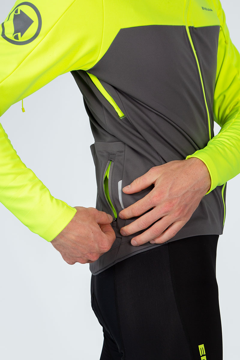 Endura Windchill Jakke II Sort/Gul Hi-Viz
