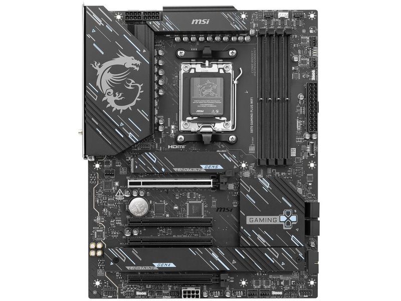 MSI Mainboard X870 GAMING PLUS WIFI MSI X870 GAMING PLUS WIFI Motherboard AMD X870 Sockel AM5 ATX