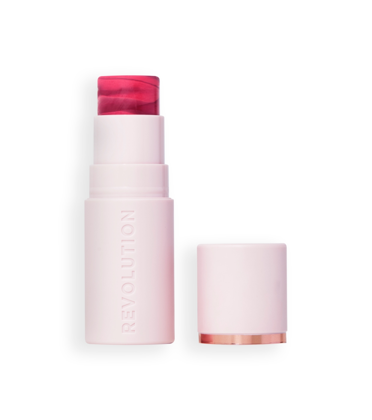 Revolution - Blush em bastão Skin Silk Marble - Berry Flush