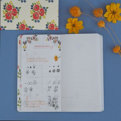 Agenda Green by Julie Adore - 1 semaine sur 2 pages - 16 mois - 9 x 16 cm - bleu - Exacompta