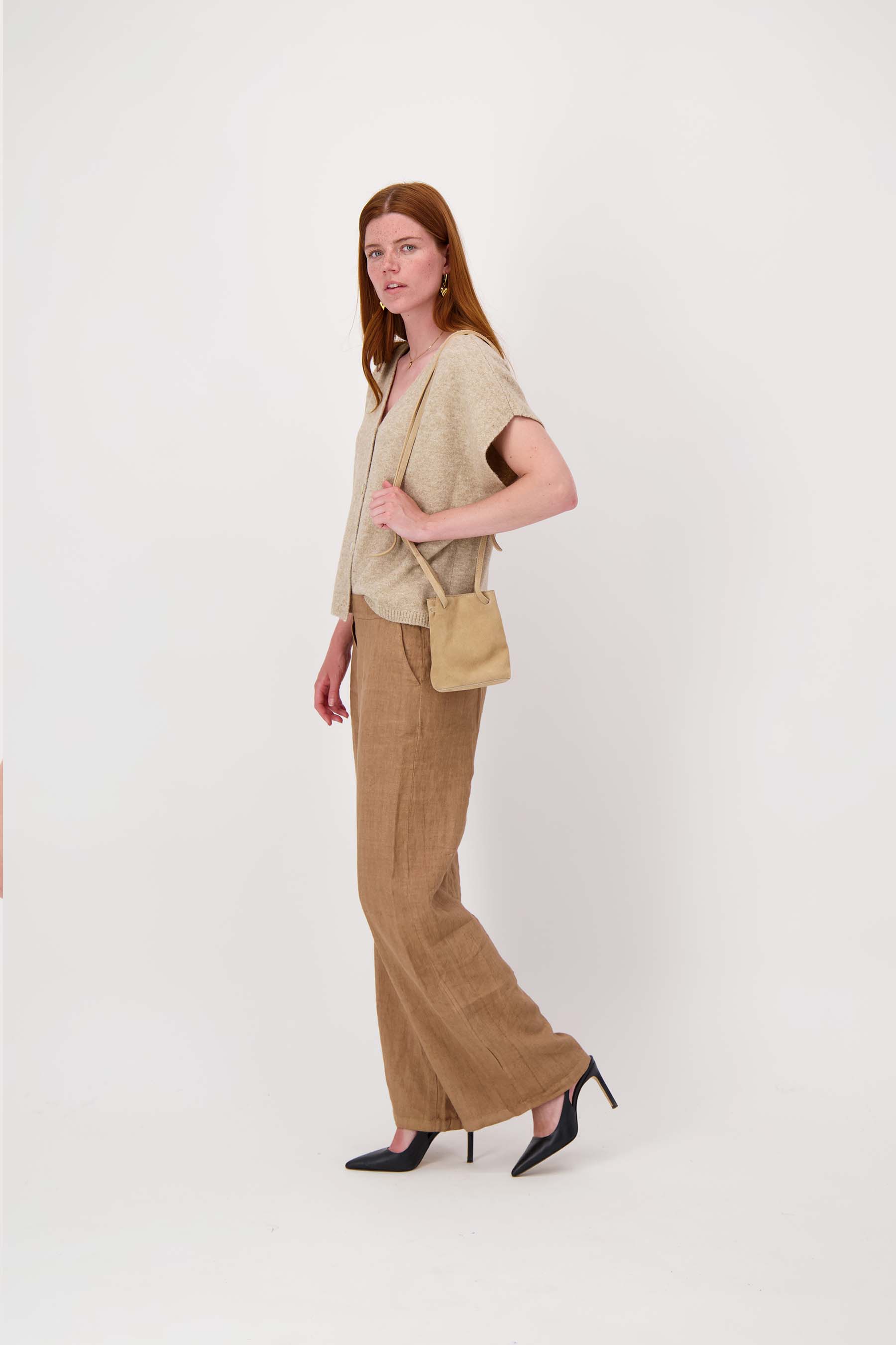 suede mini tasje