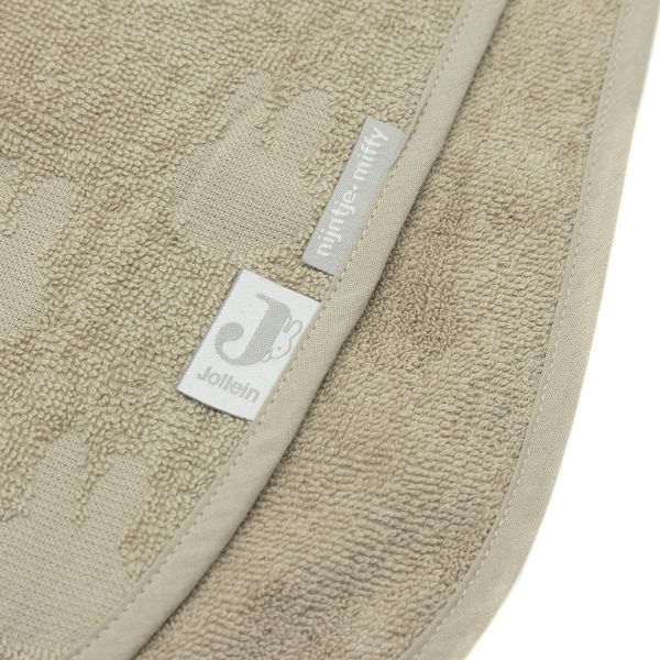 Jollein Miffy Jaquard Badponcho - Badstof - Olive Green