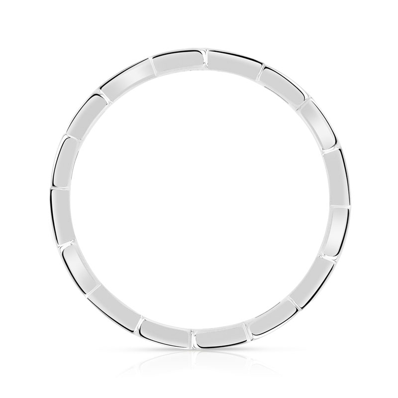 Bague or 375 blanc