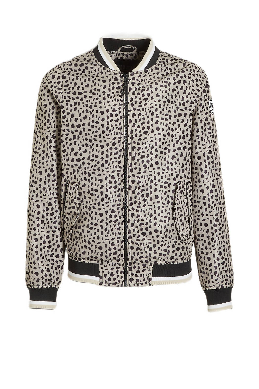 Cars bomberjack zomer ZHURI met dierenprint bruin/beige/zwart