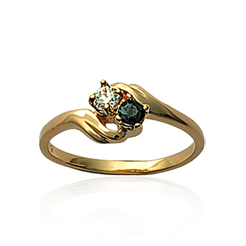 Bague Femme - Plaqué Or - Oxyde de zirconium
