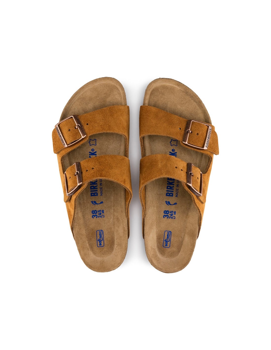 birkenstock mules homme arizona daim marron