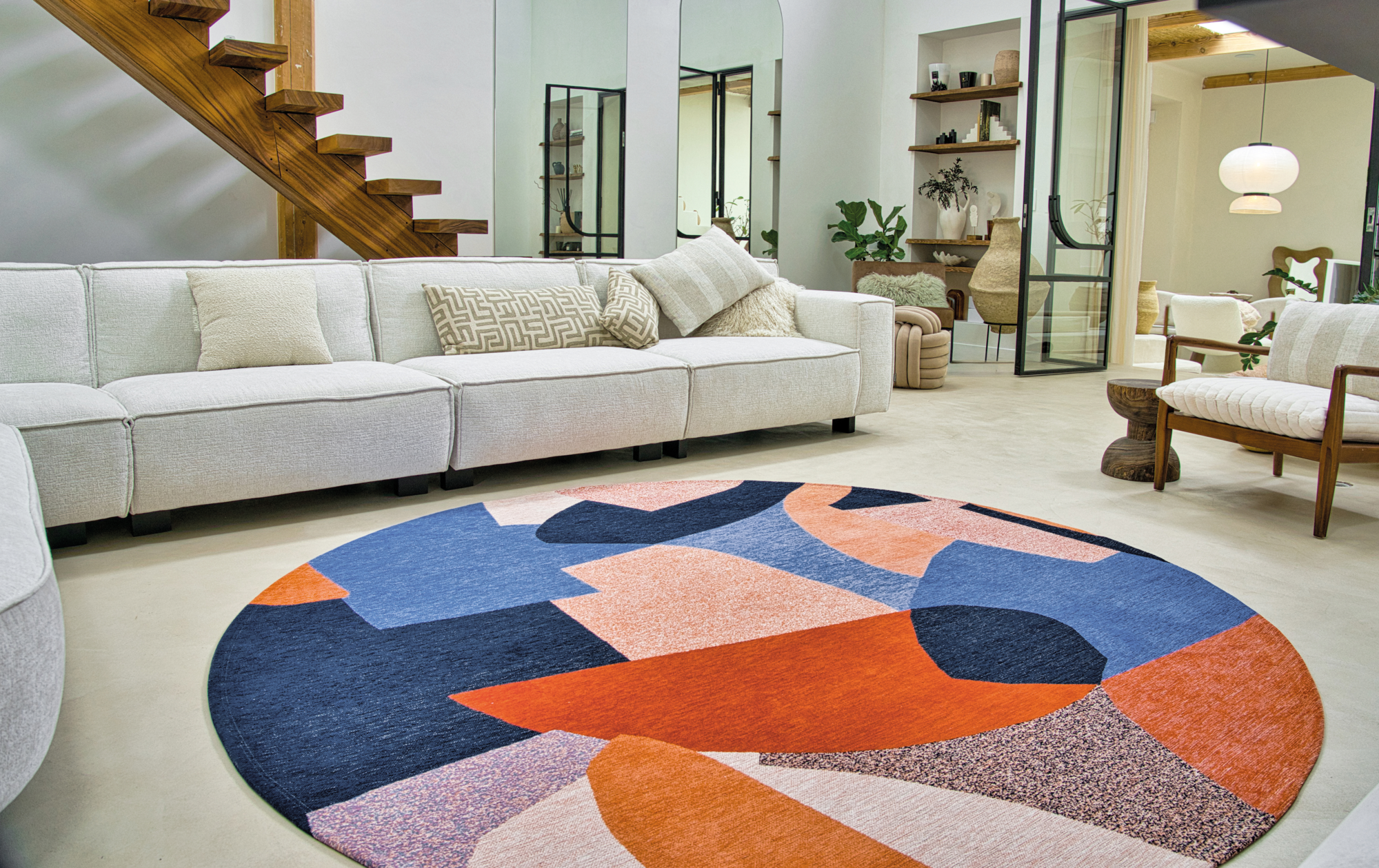 Ecorugs vloerkleed Shapes multicolor 240x340 cm