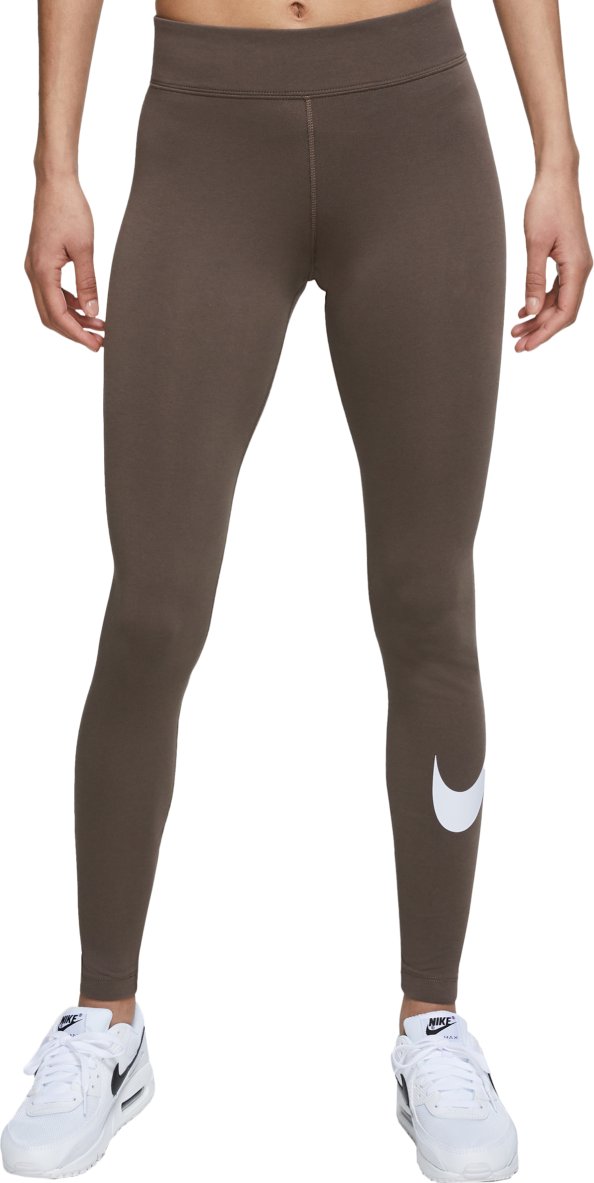 Nike Essentials Swoosh Leggings Damen Grün F004