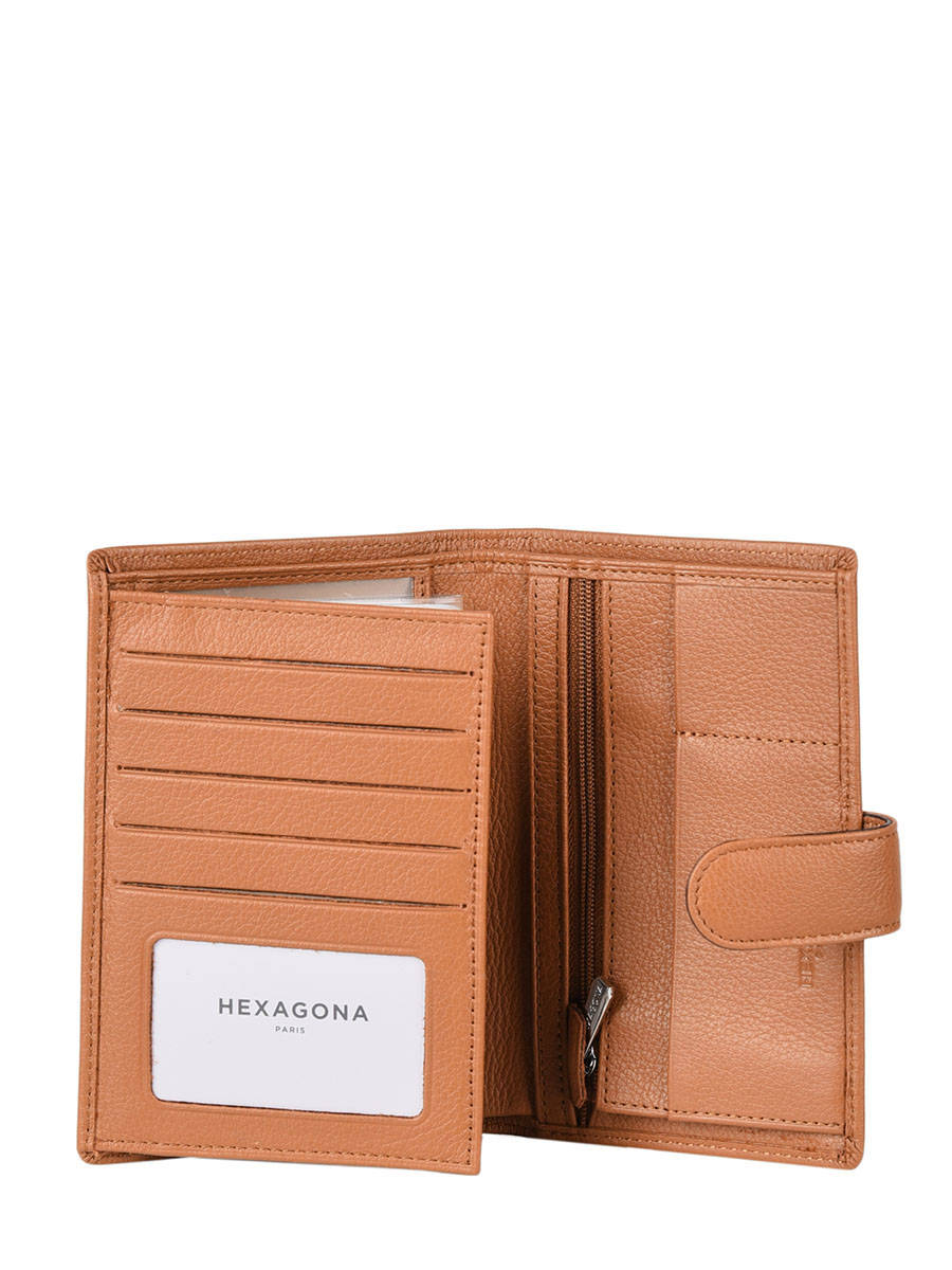 Portefeuille cuir HEXAGONA