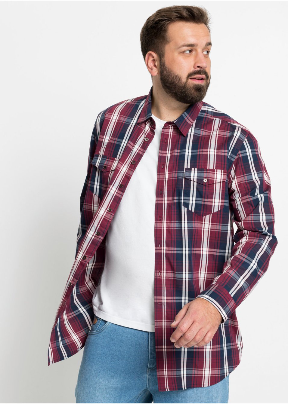 Chemise manches longues coupe confort