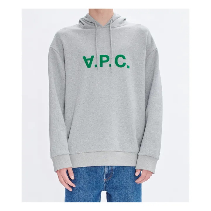 A.P.C. Hoodie Milo Coton Bio | Gris chiné