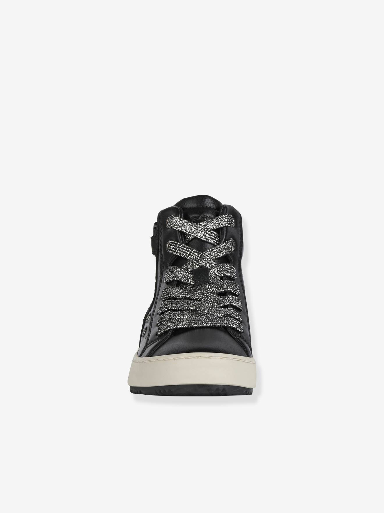Sapatos de couro Kalespera GEOX® de cano médio, para meninas negras.