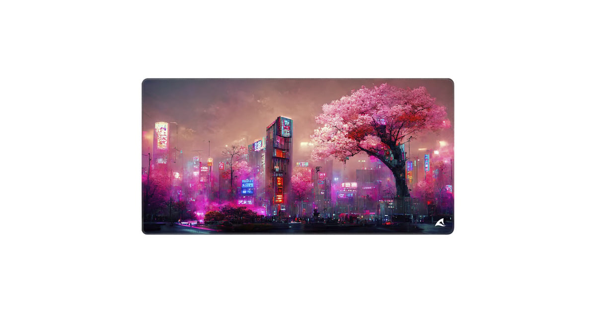 SharkoonSKILLER SGP40 D4 gaming muismat  (Neonpink/meerkleurig)