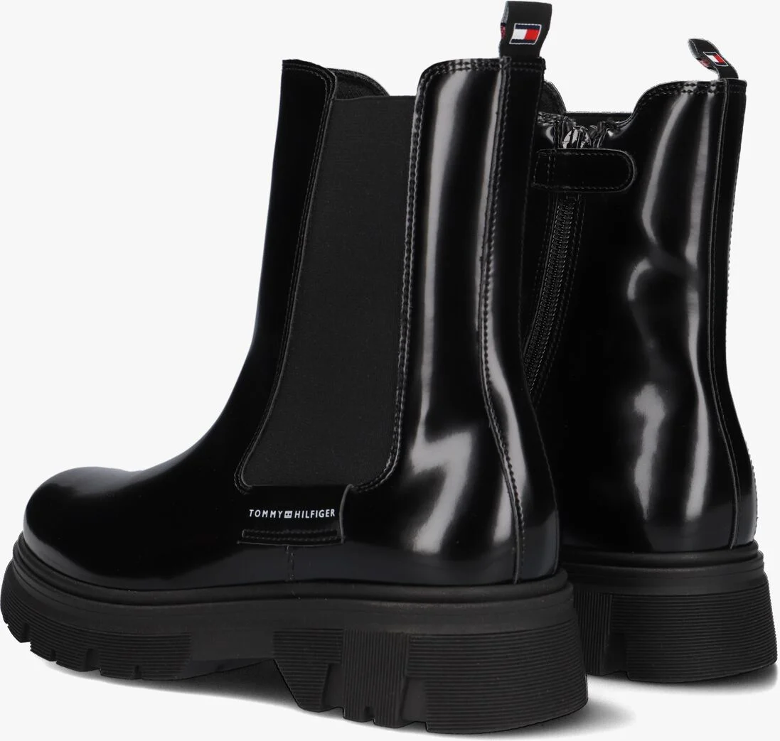 TOMMY HILFIGER zwarte tommy hilfiger chelsea boots chelsea boot
