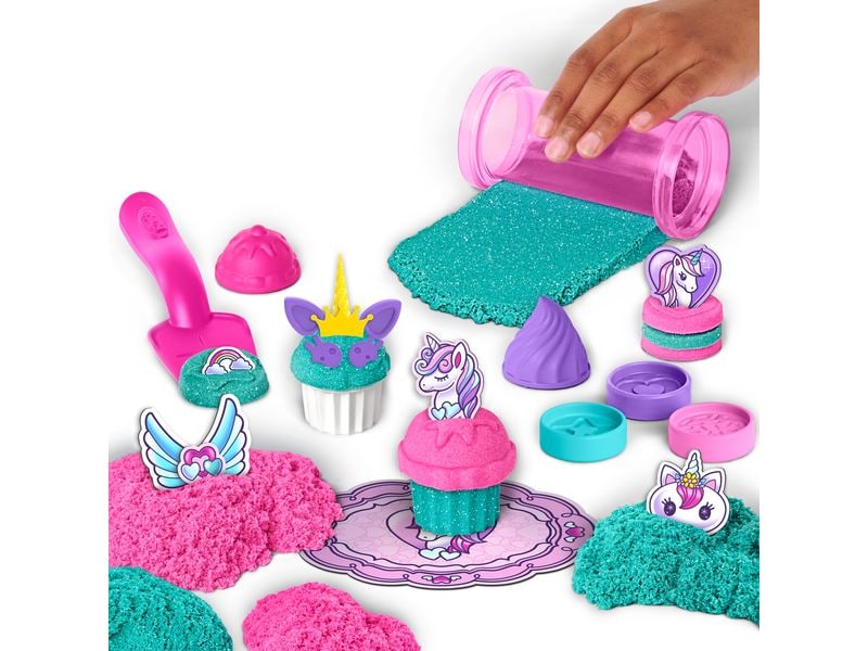 Spinmaster Sand Kinetic Unicorn Bake Shoppe Kreatives und schimmerndes Indoor-Sandspiel
