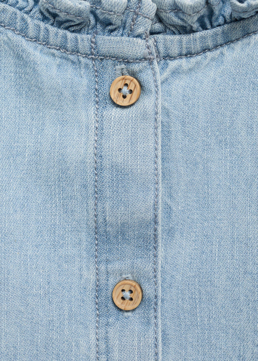 Mango Kids blouse light blue denim