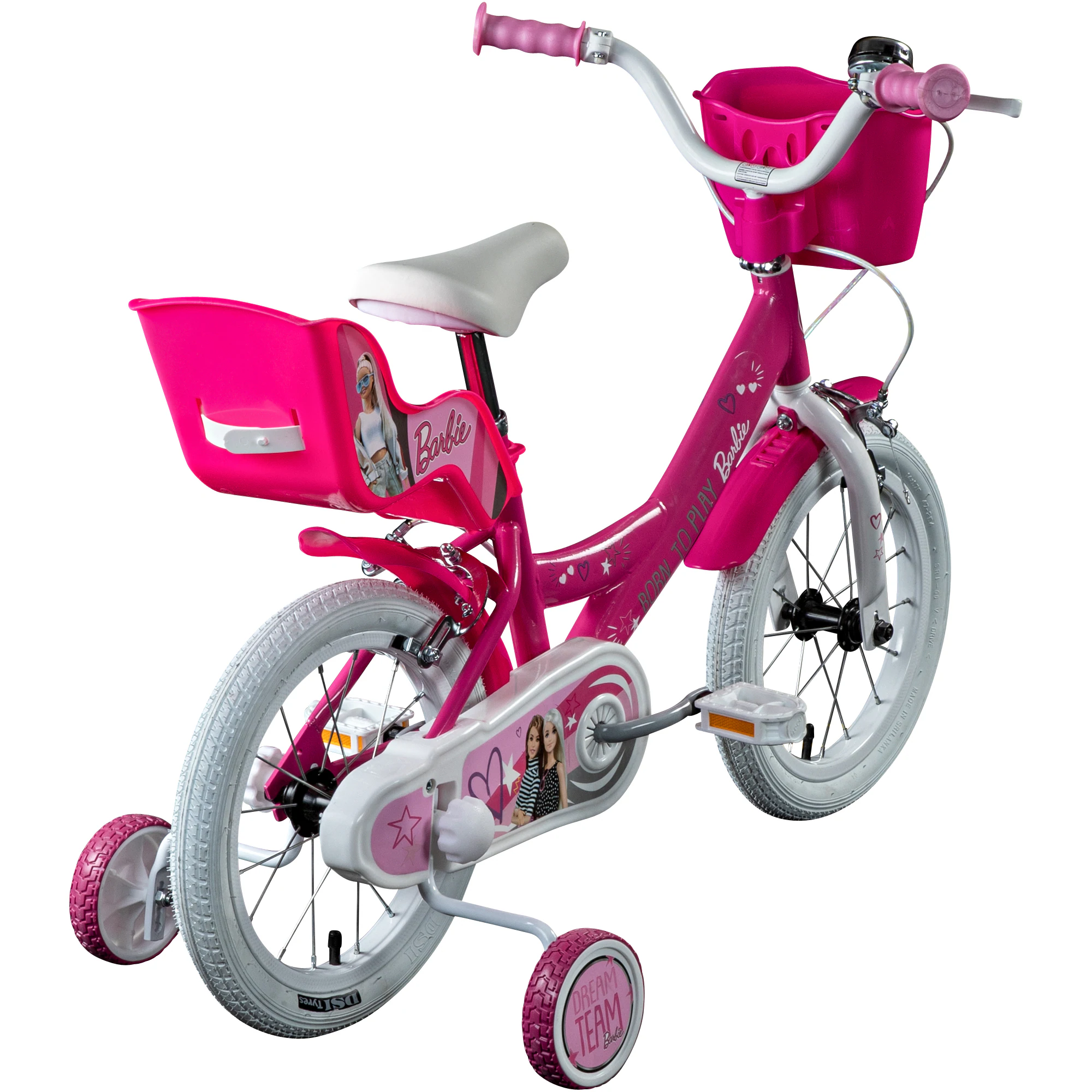 Barbie Kinderfahrrad 14 Zoll Mädchenfahrrad ab 3 Jahre 110-115 cm