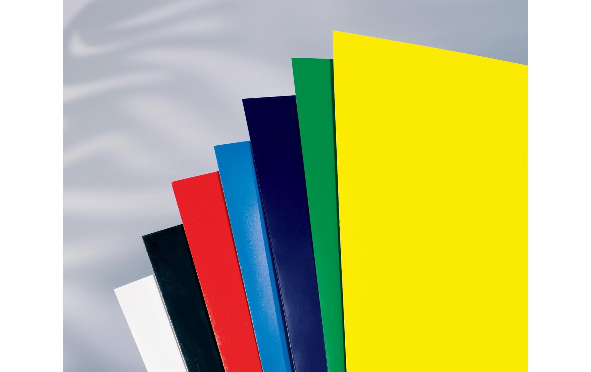 Einbanddeckel Hi Gloss A4 100 Stück, SchwarzDeckkarton für optimalen Schutz und herausragende Präsentation