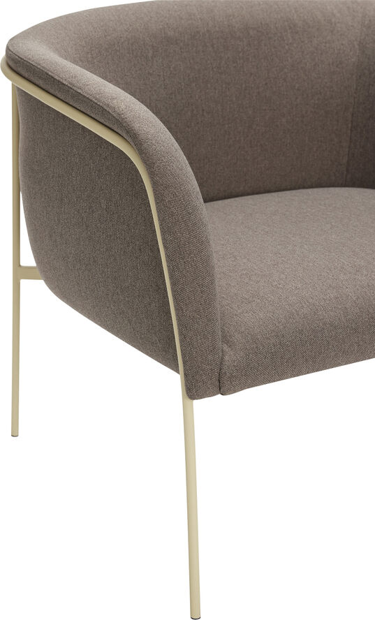 Hübsch Eyrie Lounge Chair Brown Brun/gul