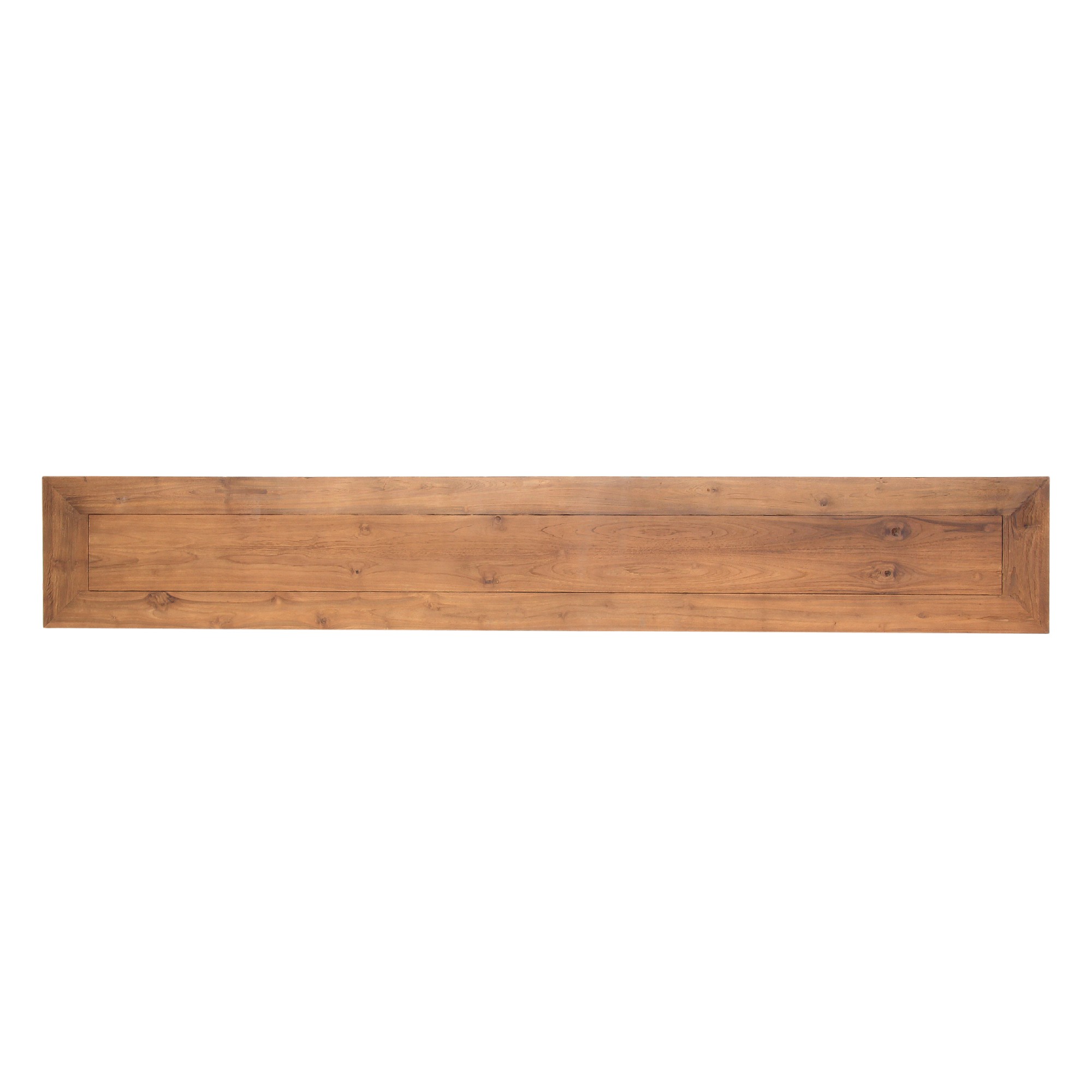 Holzbank aus recyceltem Teak, natur, B 250 cm, H 47 cm, L 35 cm von fischer's lagerhaus
