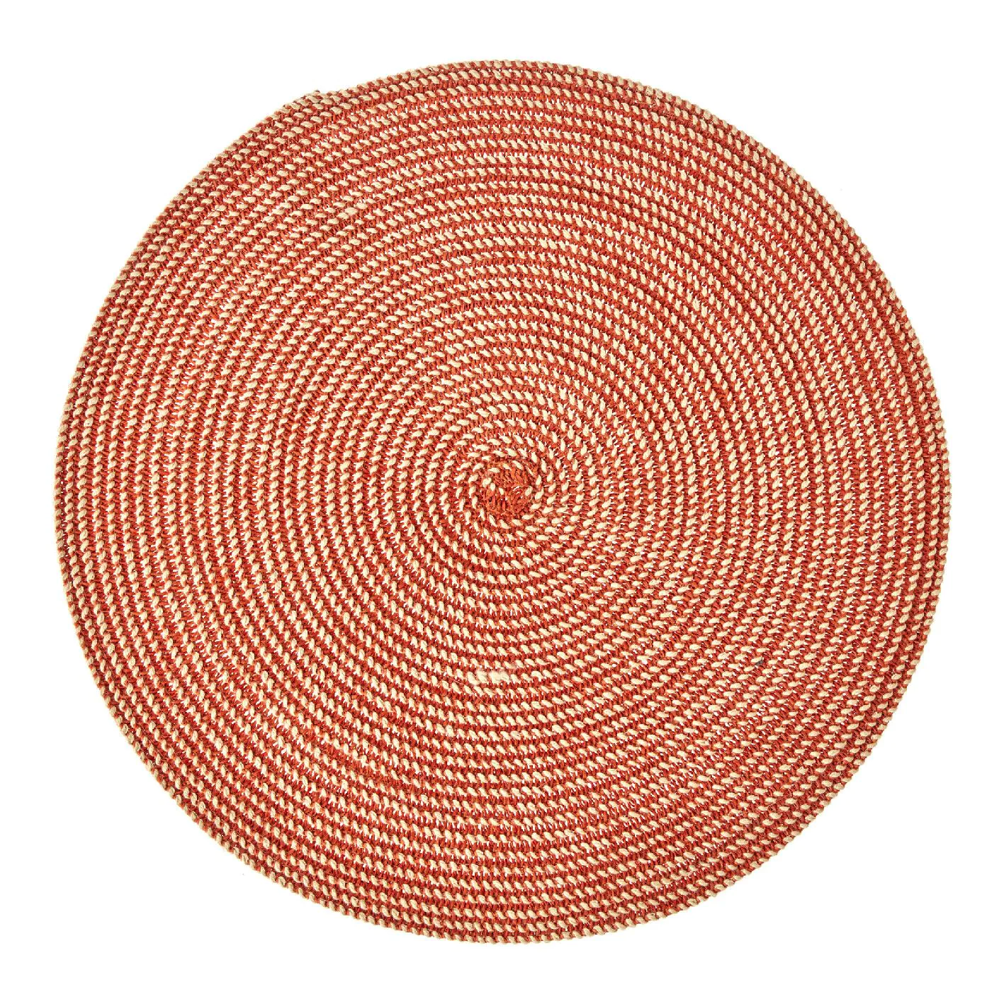 Rundes Platzset Olana in Terracotta