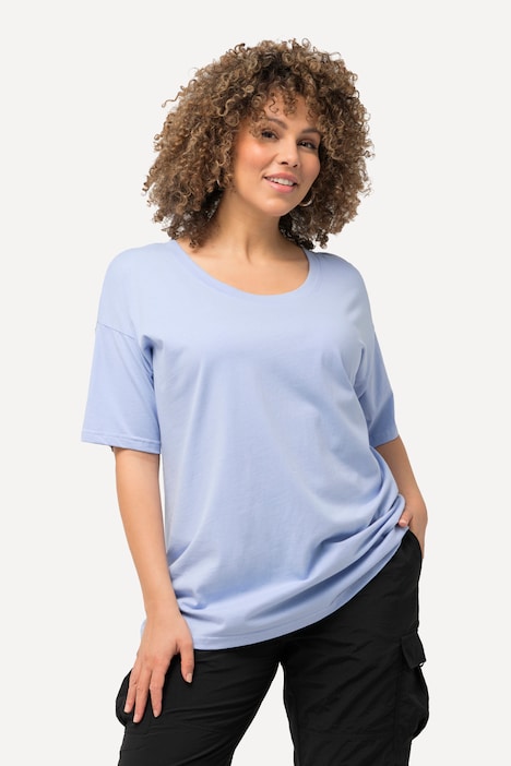 T-Shirt, oversized, Rundhals, Halbarm