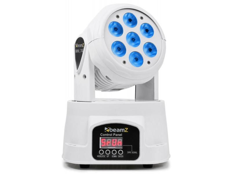 BeamZ Moving Head MHL74 White Moving Head Wash, weiss