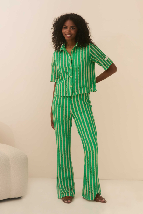Lofty Manner groene dames blouse