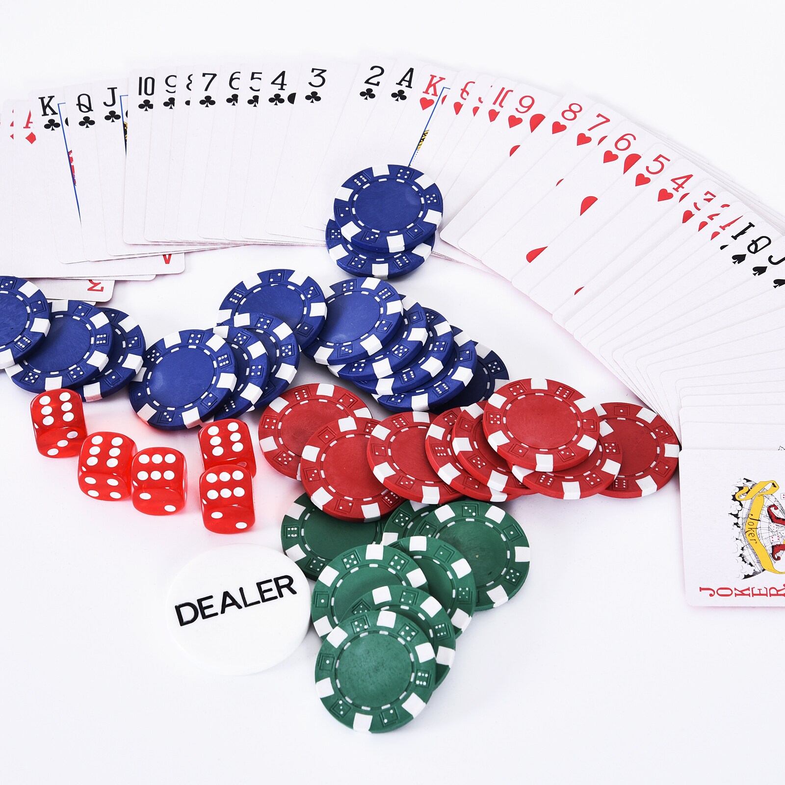 HOMCOM Pokerkoffer mit 300 Chips silber 38 x 20,5 x 6,5 cm (LxBxH)