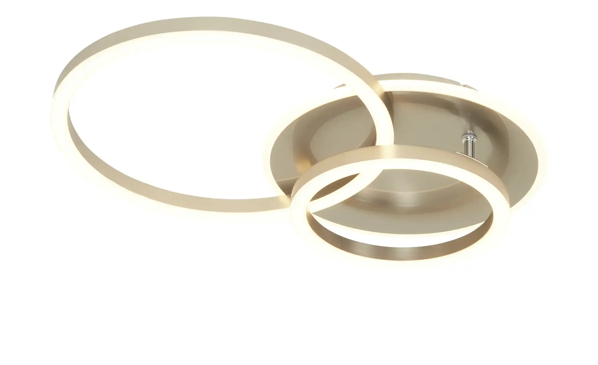 KHG LED-Deckenleuchte,3-flammig, geometrisch, Nickel-matt