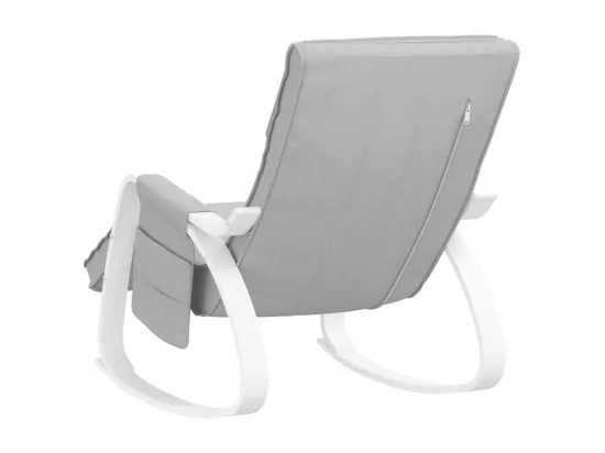 Chaise à bascule Gris clair Tissu