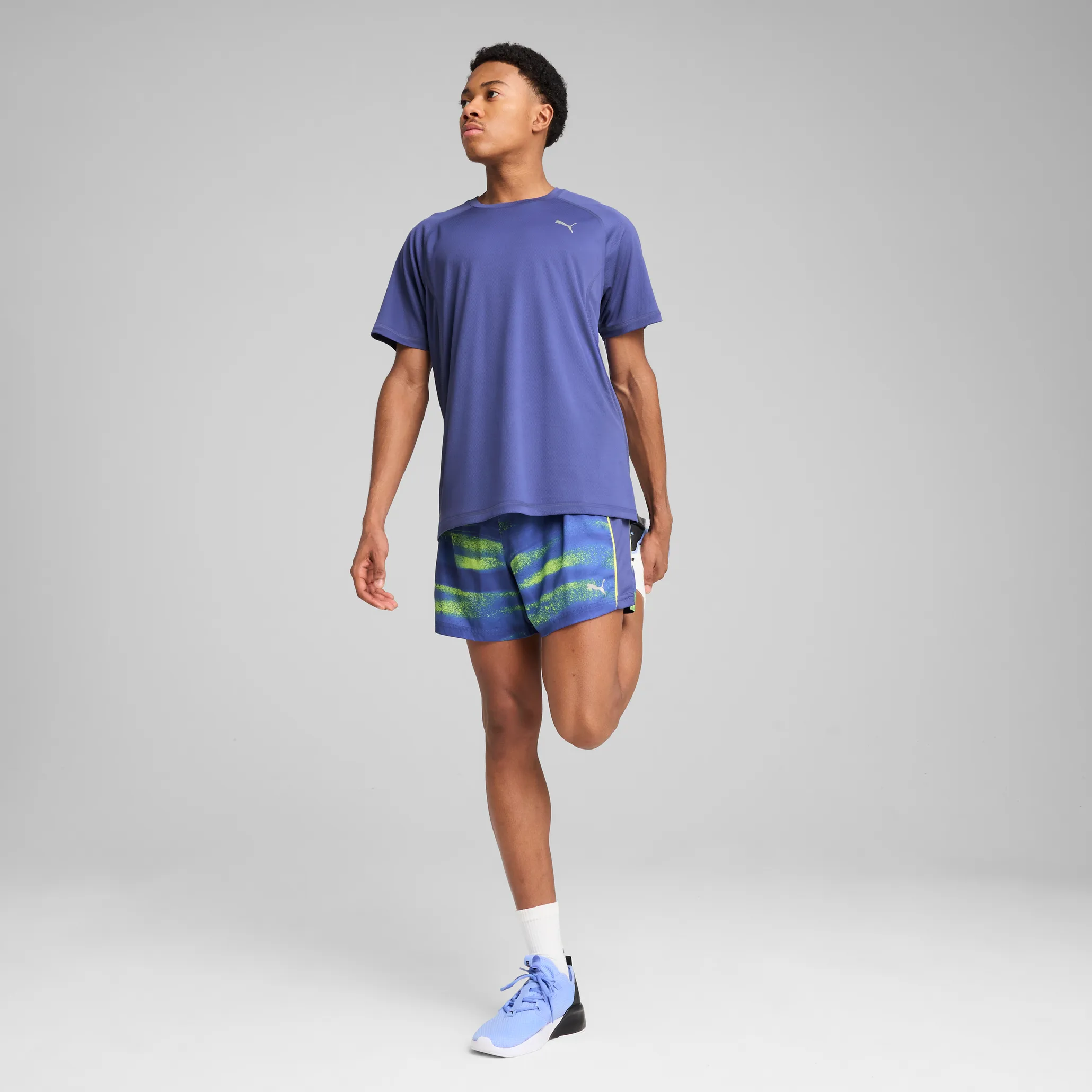 Puma M Run Velocity Tee (Poly) Blue Crystal