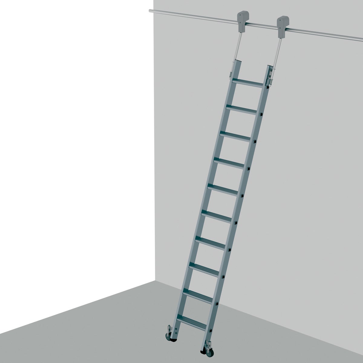 Zarges mobiele stellingladder Comfortstep Trec LH 9 treden