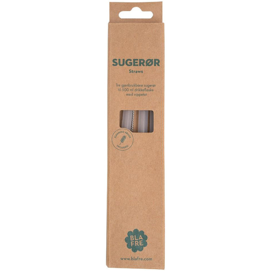 Blafre rietjes voor drinktuit - 500ml - 3st