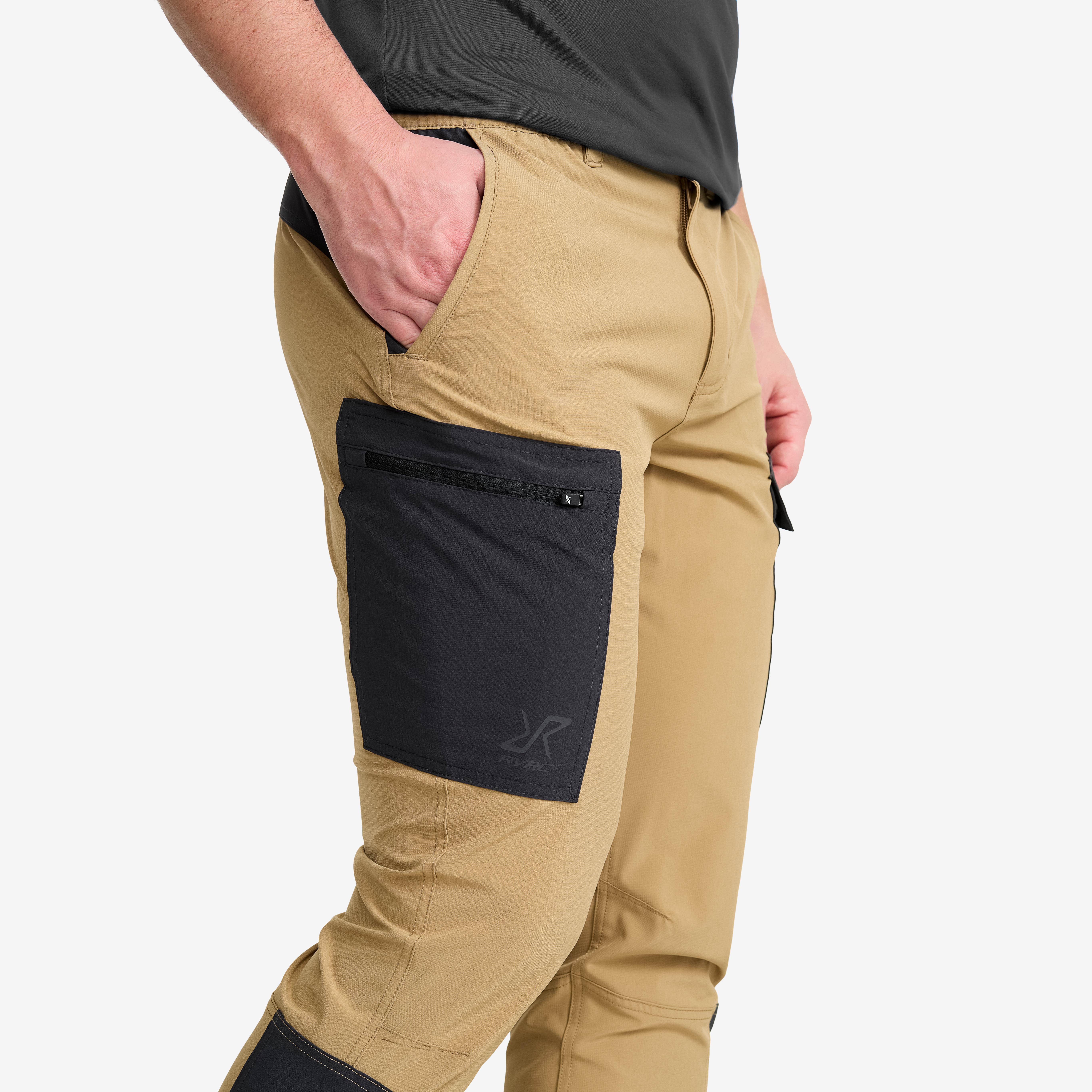 Verge Stretch Cargo Pants Herre Kelp Beige/Anthracite