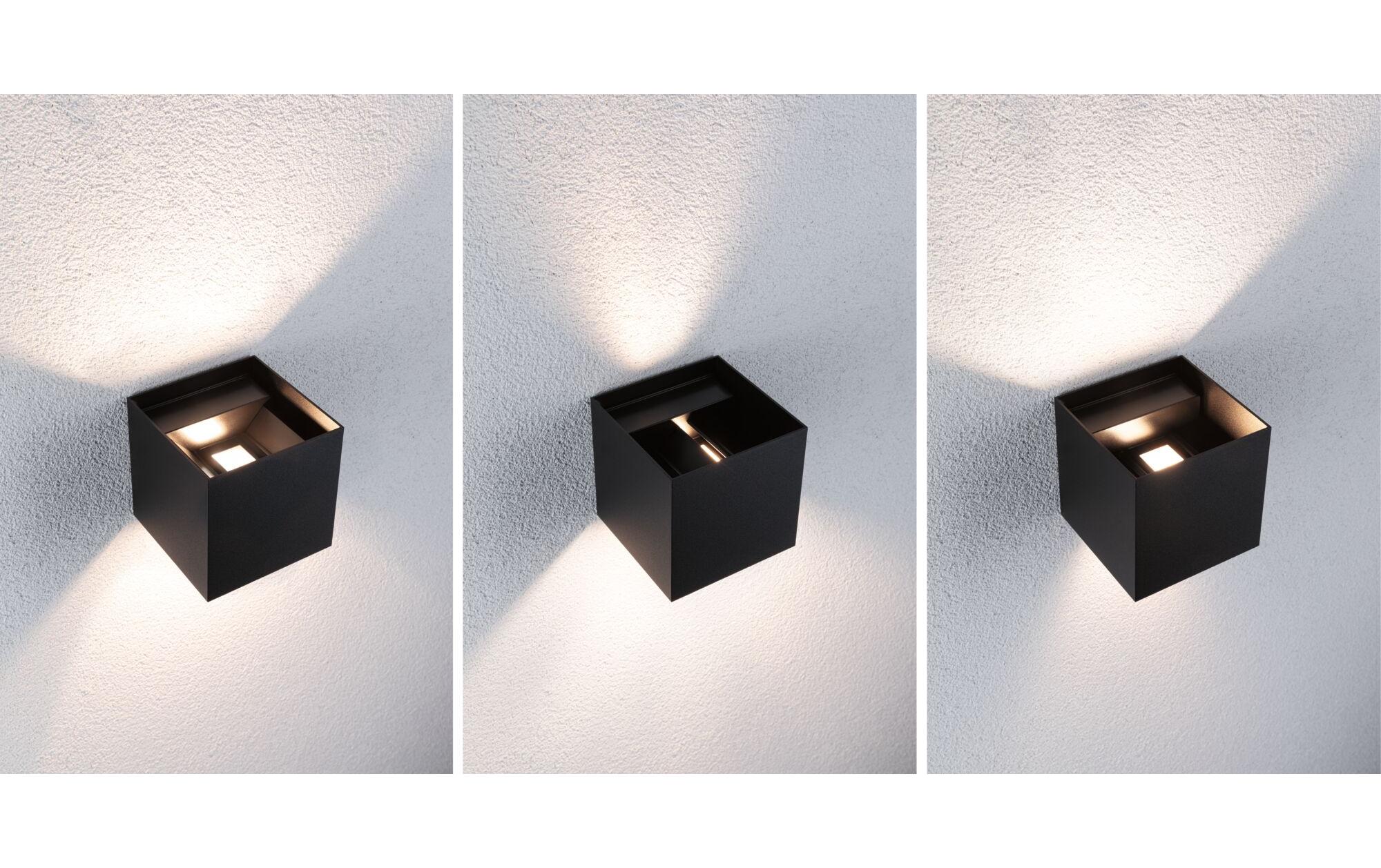 Outdoor Wandleuchte LED House Cybo, 2x2.5W, RGBW, AnthrazitLED Aussenwandleuchte