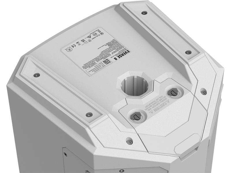 Electro-Voice Lautsprecher Everse 8 – Weiss Akkubetriebener PA-Lautsprecher mit Bluetooth-Konnektivität
