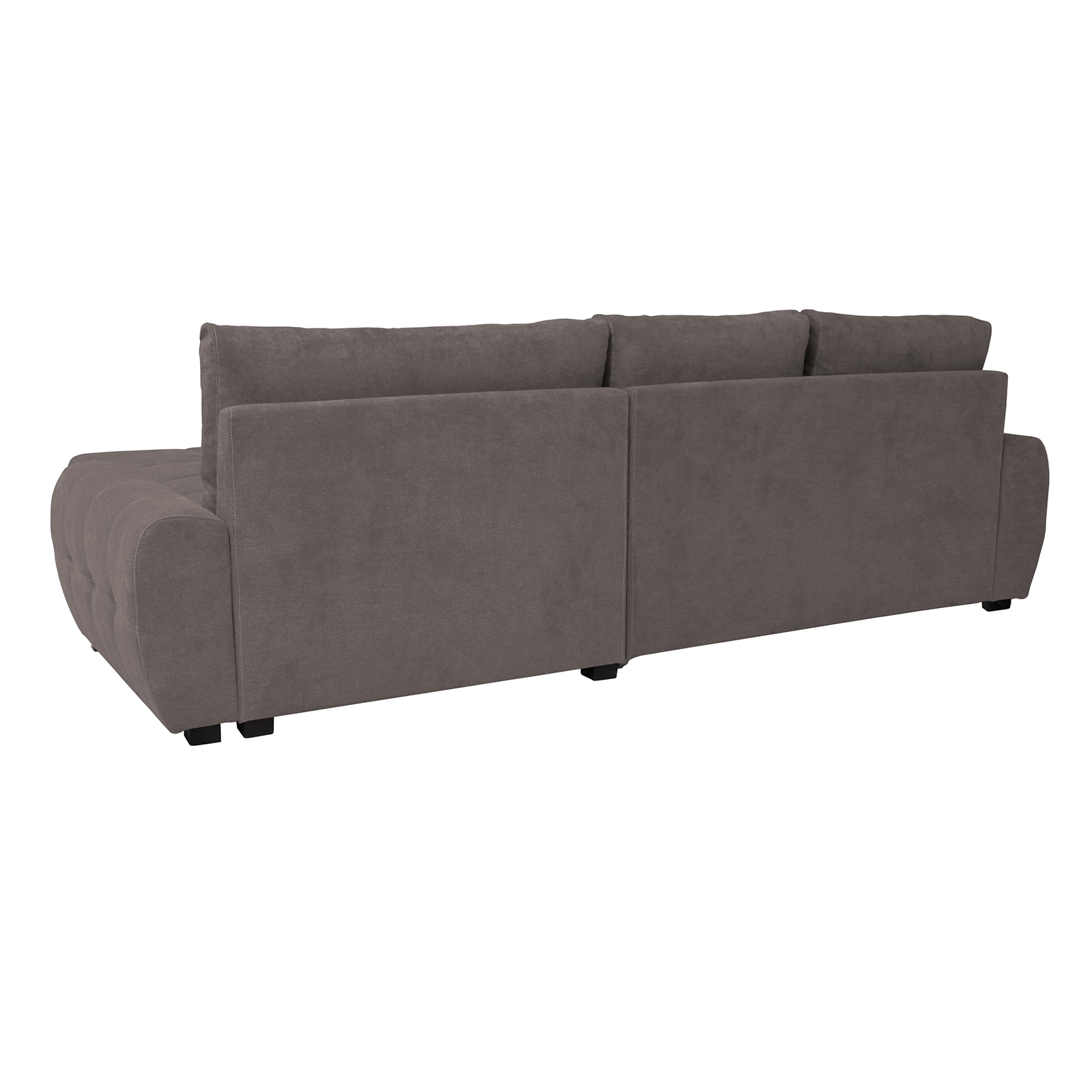 Ecksofa - stone - mit Liegefunktion und Staukasten