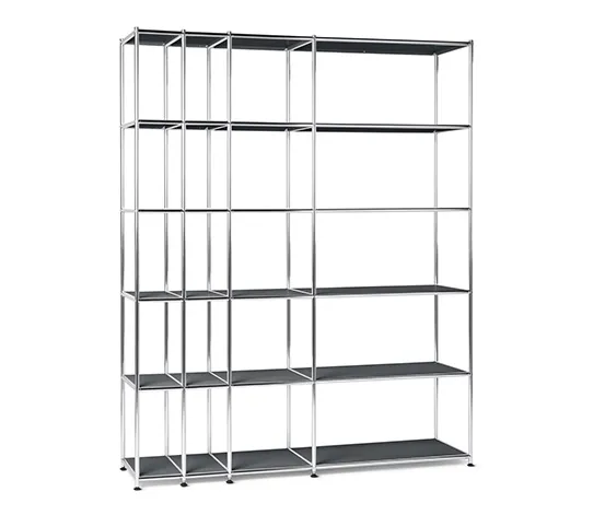 Offenes Regal Metall »CN3«, grau